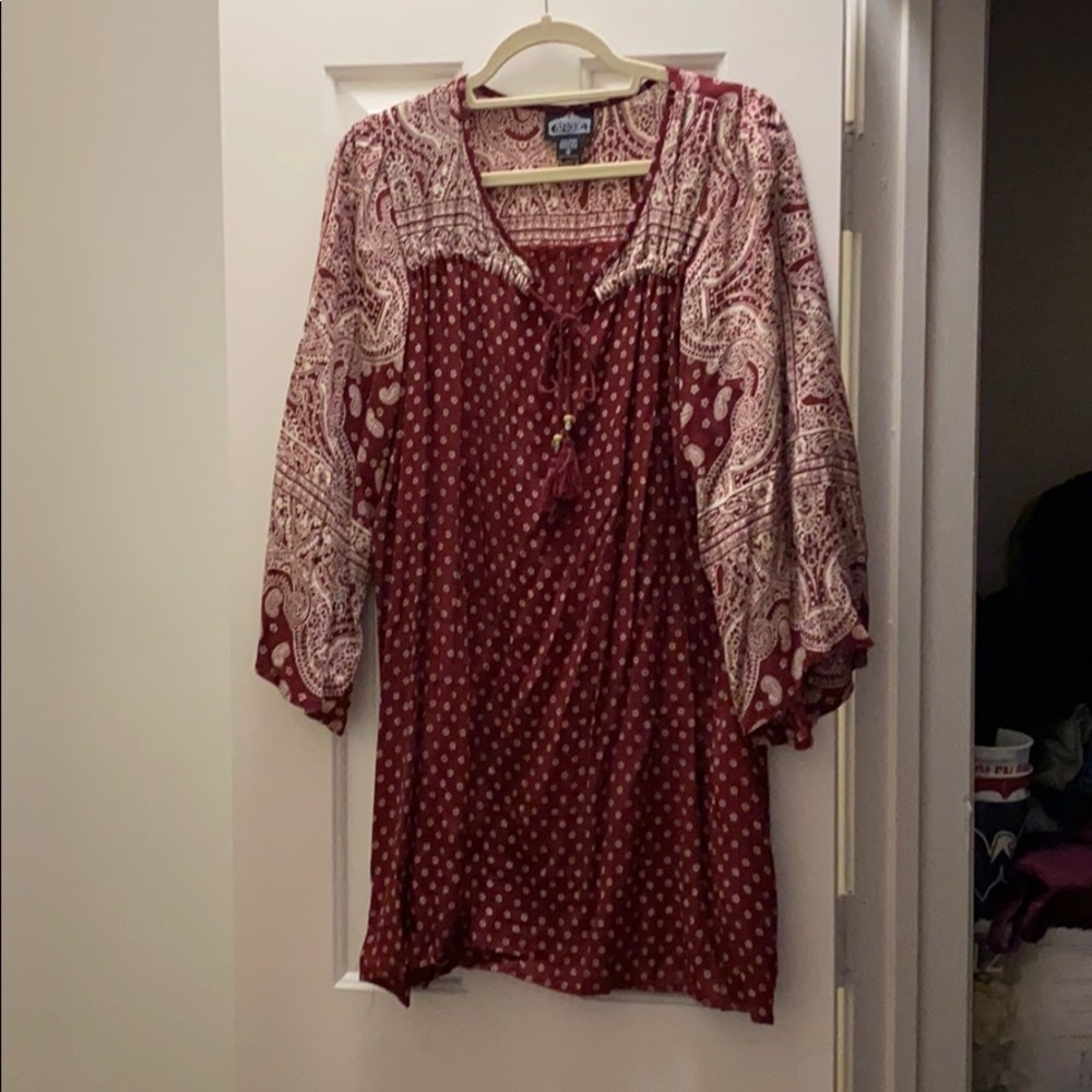 Red Boho Dress